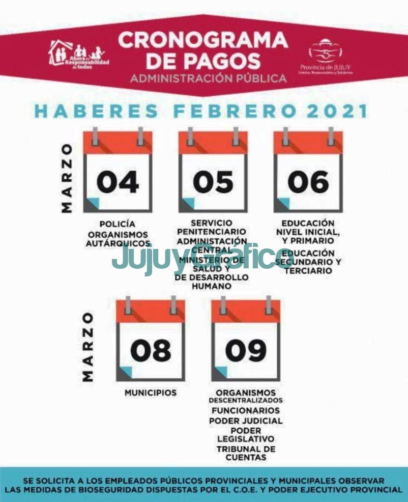 Desde el 4 de marzo serán los pagos provinciales 2 Desde el de marzo seran los pago provinciales
