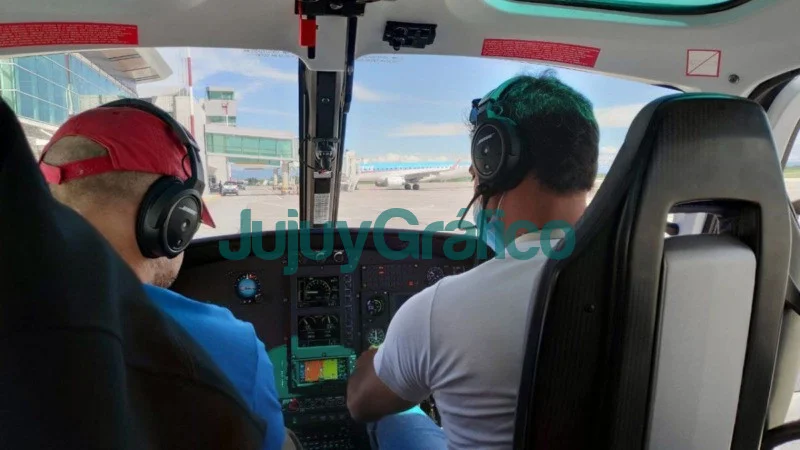 Helicoptero provincial realizo un rescate sanitario en Abra Mayo 3