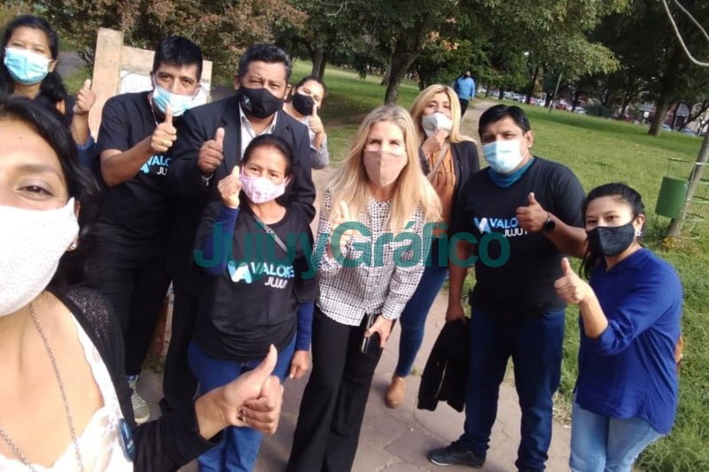 Cynthia Hotton acompano a sus candidatos evangelicos en Jujuy