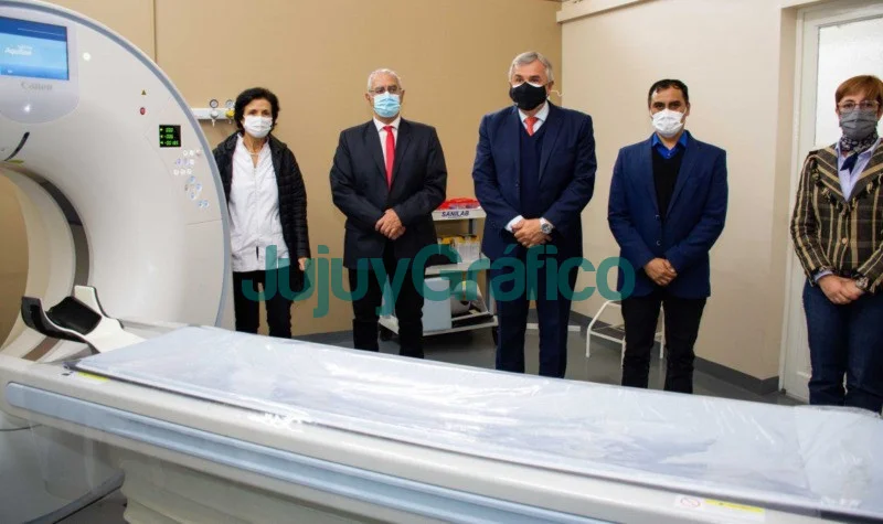 Morales entregó tomógrafo en el hospital San Roque 1 Morales entrego tomografo en el hospital San Roque 1