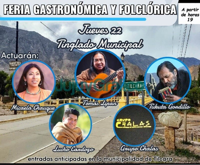 Feria gastronomica y folclorica en Tilcara