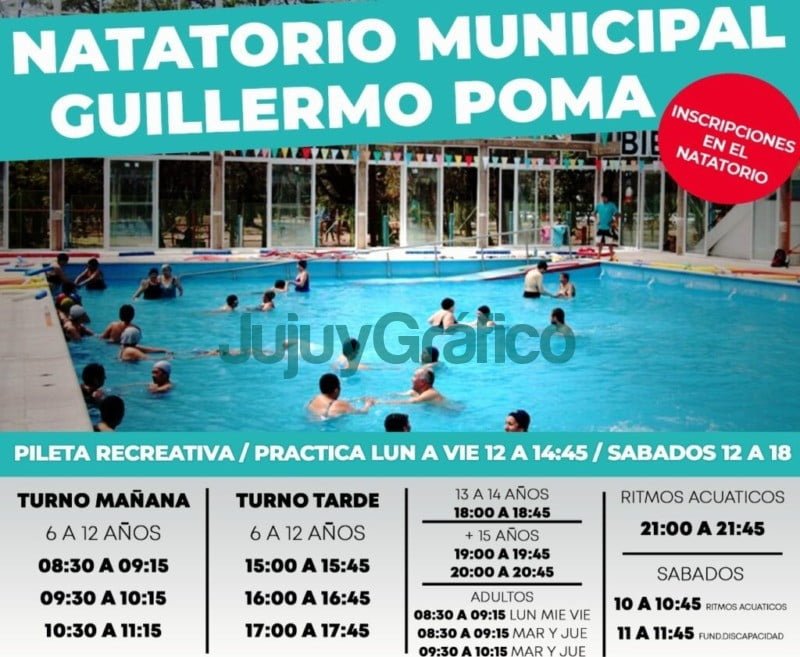 Inscripciones para el Natatorio del Parque San Martín 2 Inscripciones pata el Natatorio del Parque San Martin 2