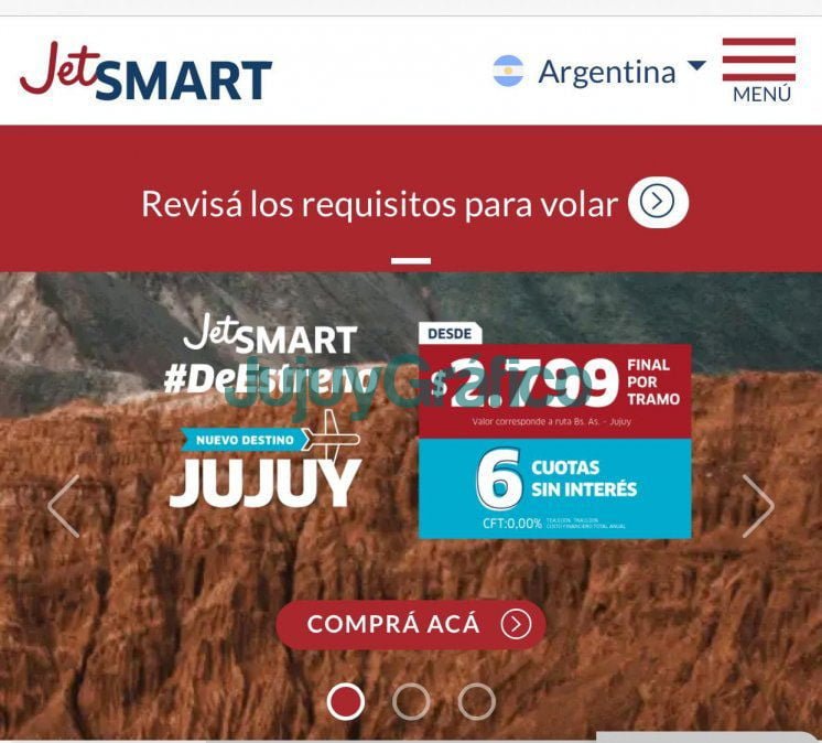 JetSmart confirmó para octubre sus vuelos desde Jujuy 2 JetSmart confirmo para octubre sus vuelos desde Jujuy 1