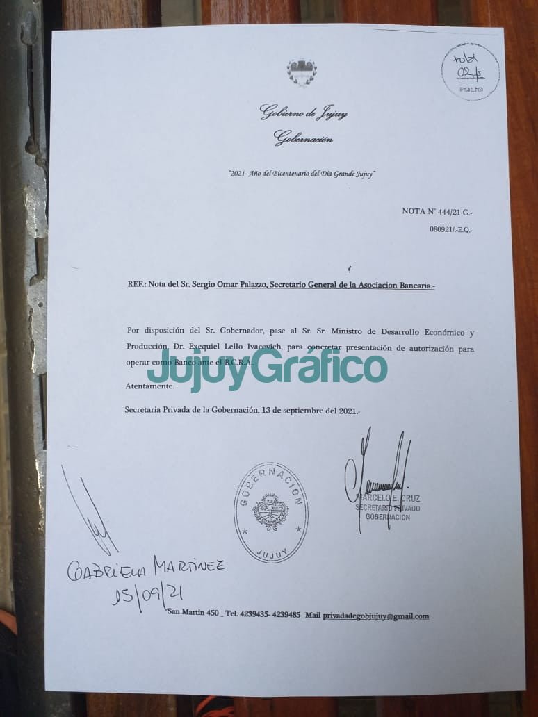 Al final los ex empleado del Banco de Desarrollo deberán optar el retiro voluntario 2 Respuesta de Jujuy a Palazzo