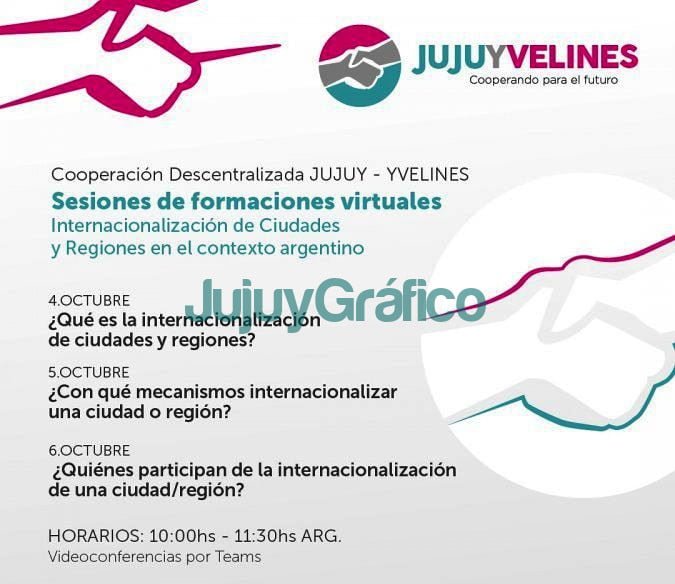Reuniones virtuales de cooperacion internacional Jujuy Yvelines