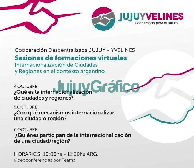Reuniones virtuales de cooperación internacional Jujuy-Yvelines 1 Reuniones virtuales de cooperacion internacional Jujuy Yvelines