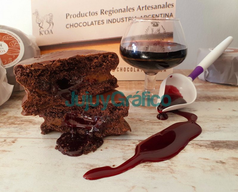 El primer alfajor de harina de orujo de vino Malbec 4
