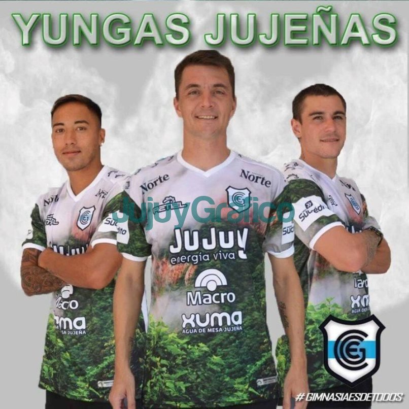 La camiseta a pura flora y fauna de Gimnasia de Jujuy 2 La camiseta a pura flora y fauna de Gimnasia de Jujuy 2
