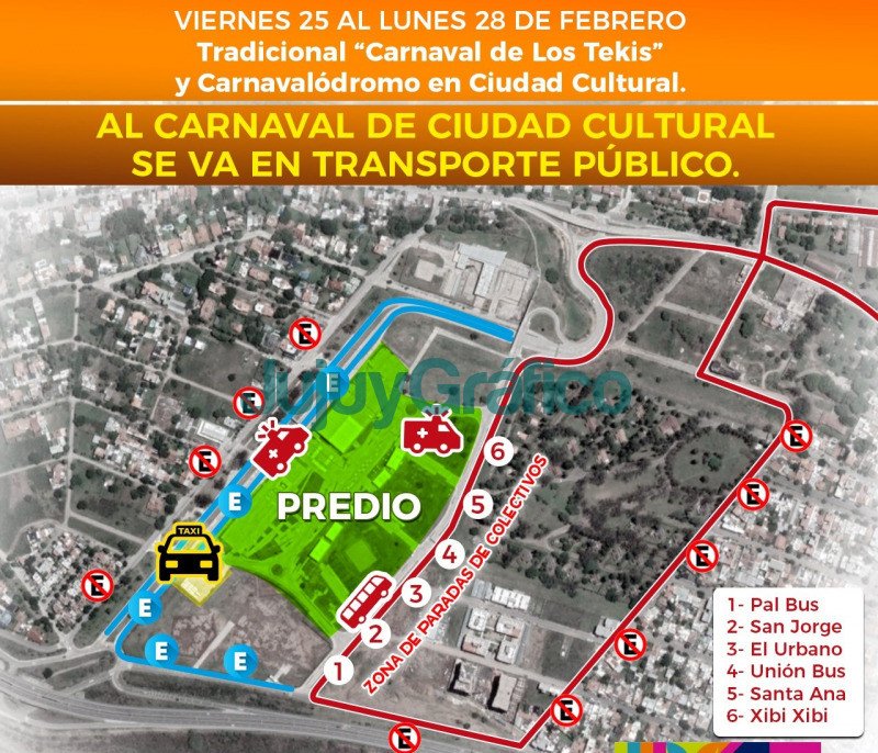 Colectivos y taxis en todas las noches del carnaval en Ciudad Cultural 4 Colectivos y taxis en todas las noches del carnaval en Ciudad Cultural 1