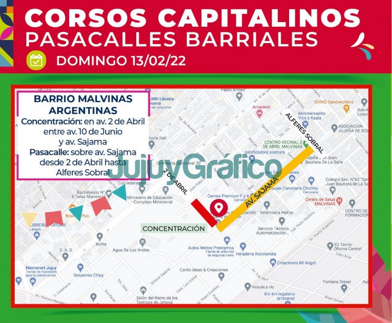 Corsos Capitalinos 2022 seran en 6 barrios 1