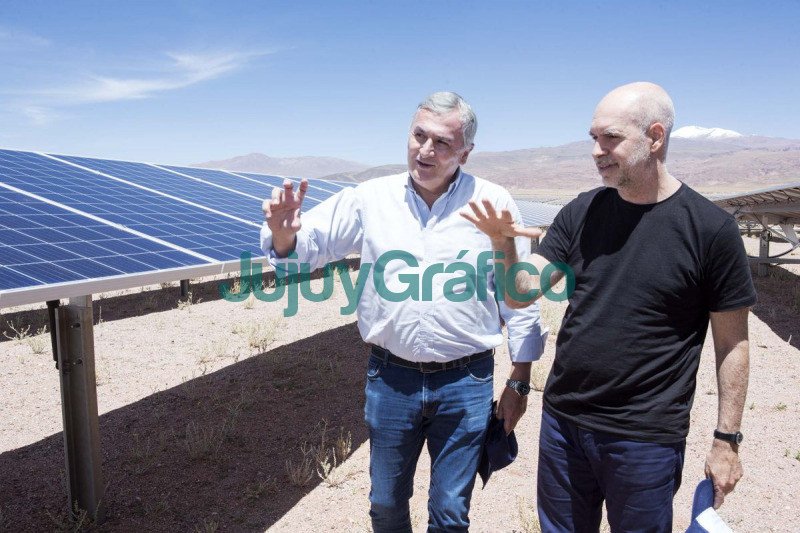 Morales paseó a Rodríguez Larreta por Jujuy 15 Morales y rodriguez Larreta Cauchari 1