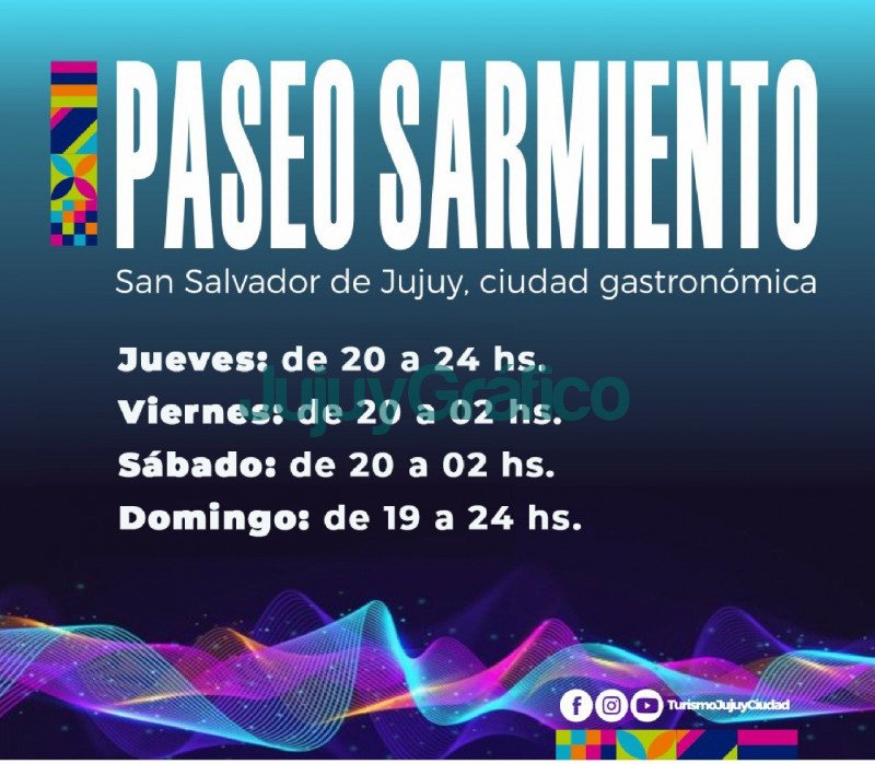 Calle Sarmiento peatonalizada de Belgrano a Independencia 1 Paseo Gastronomico Calle Sarmiento SSdJ2