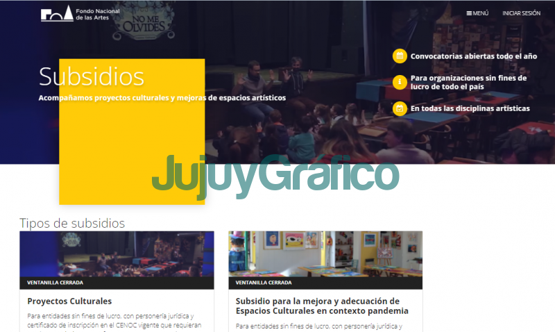 Subsidios del FNA para proyectos culturales