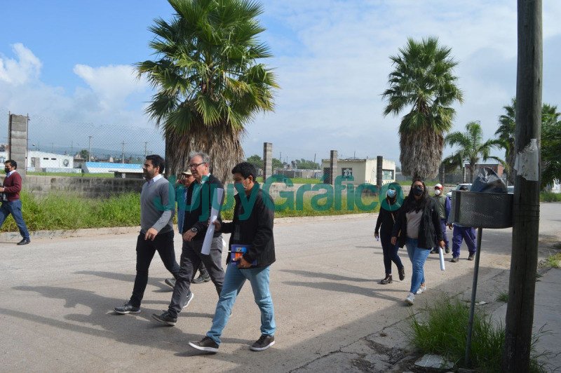 Relevamiento para las futuras obras en Barrio Tupac Amaru 4