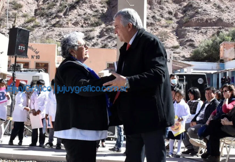 Morales inauguró la escuela de Hornillos construida con la renta de Cauchari 4 Morales inauguro la escuela de Hornillos construida con la renta de Cauchari 3