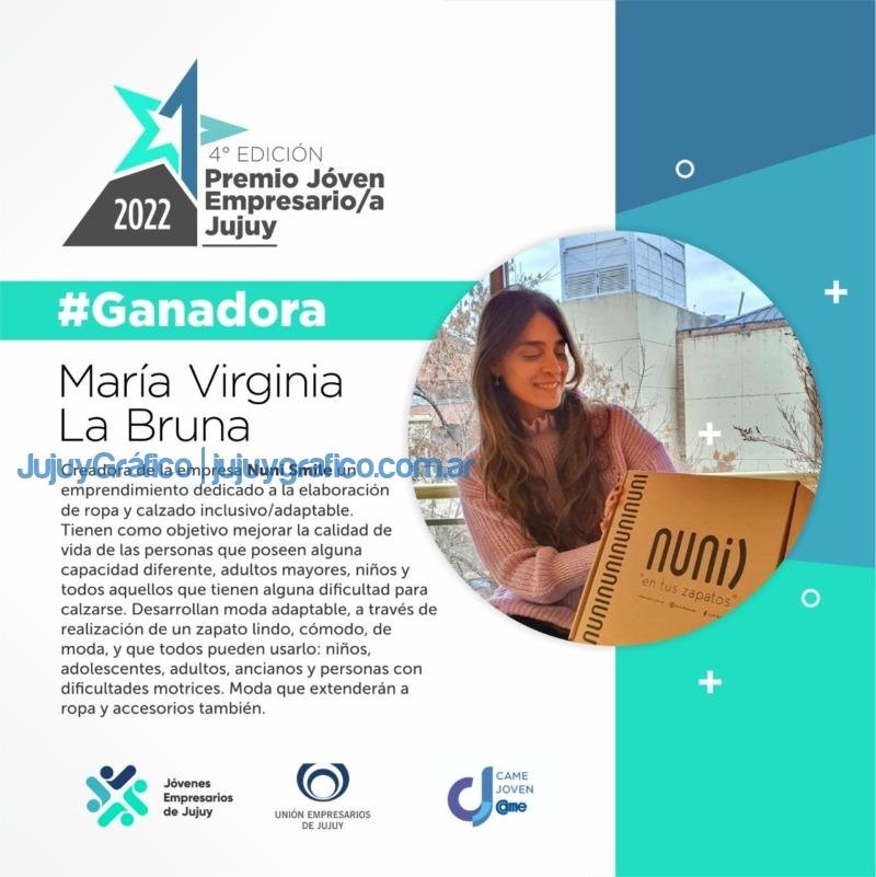 Maria Virginia La Bruna de Nuni Smile gano el Premio Joven Empresario 2022 1