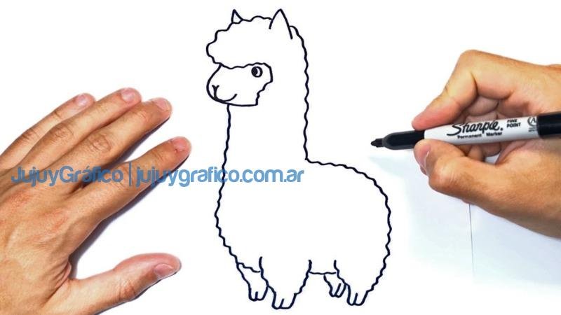 Concurso "Dibujando la llama de Inprojuy" 1 dibujo de una llama