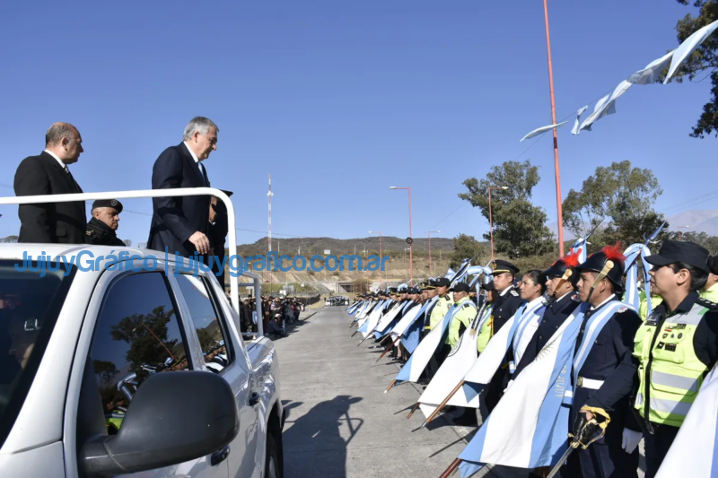 Morales reivindico el rol de la Policia para recuperar la paz y el respeto en Jujuy 1
