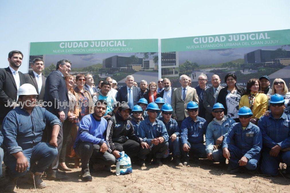 Morales puso en marcha la construcción de la Ciudad Judicial 17 Morales puso en marcha la construccion de la Ciudad Judicial 2