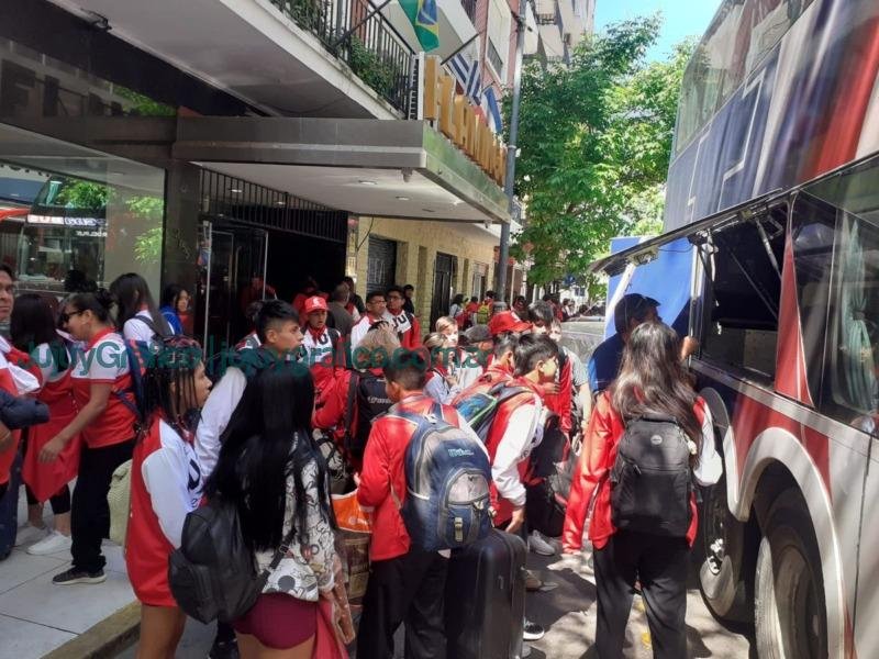 Juegos Nacionales Evita La delegacion jujena llego a la ciudad de Mar del Plata 2