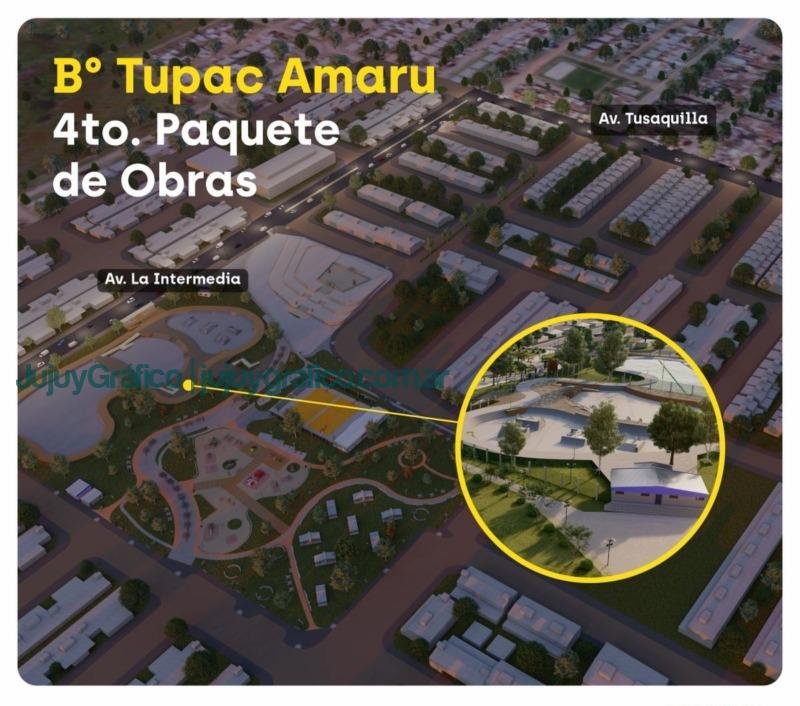 Obras en el barrio Túpac Amaru: vienen las del parque urbano 13 Obras en el barrio Tupac Amaru vienen las del parque urbano 1
