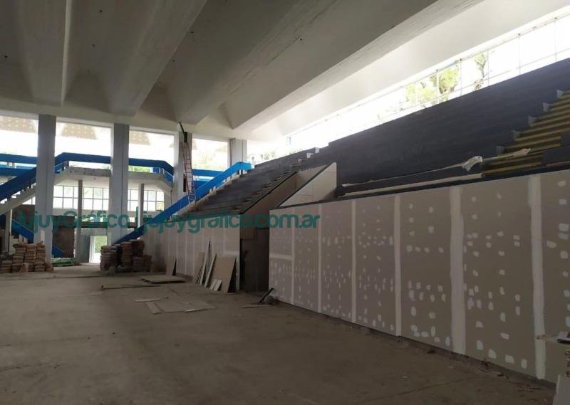 En las obras del Estadio Federación se realizan nuevo acceso y cancha 9 En las obras del Estadio Federacion se realizan nuevo acceso y cancha 6