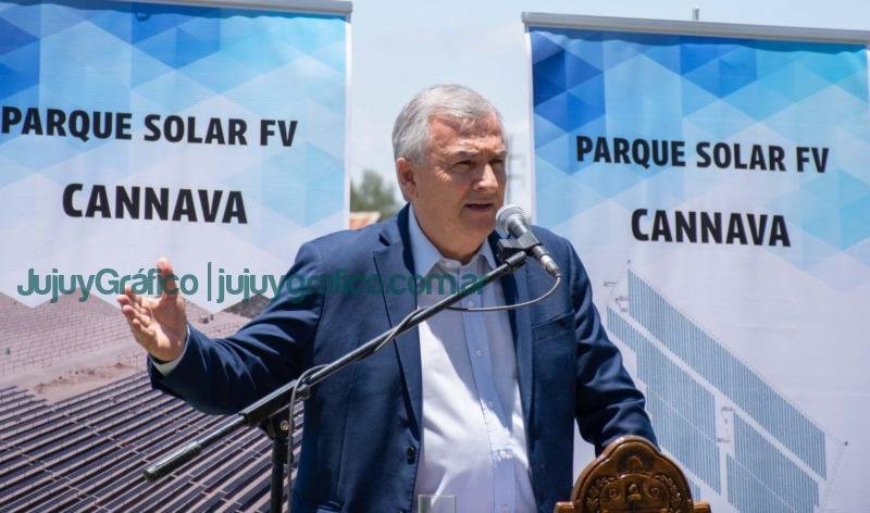 Morales puso en marcha la construccion del parque solar Cannava 3