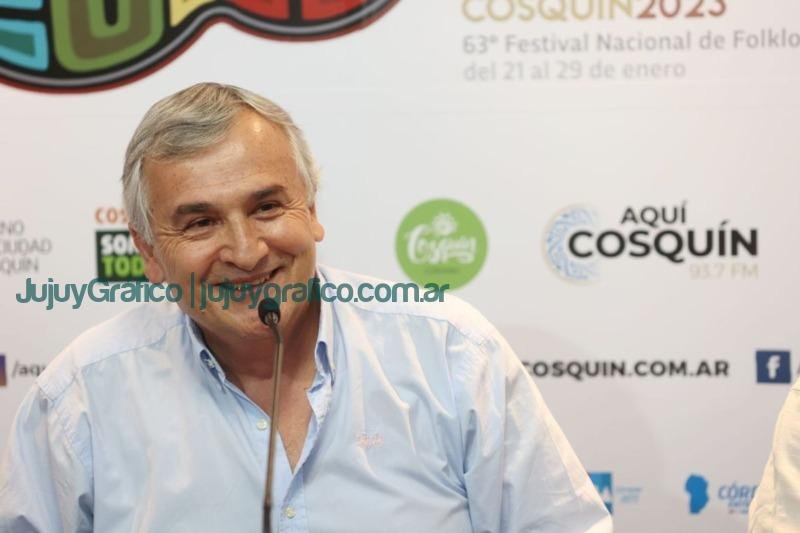 Morales acompañó a la delegación de Jujuy en el Festival Nacional del Folklore 2023 en Cosquín