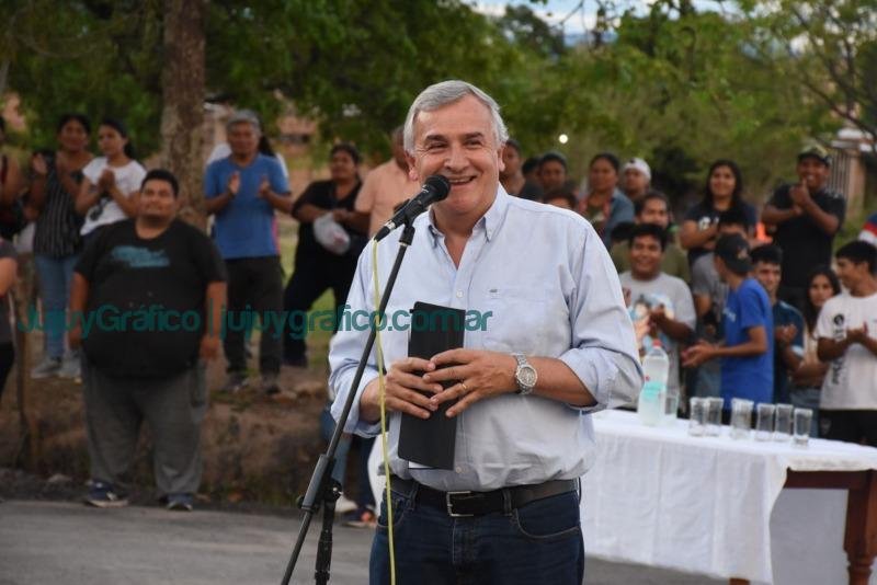 Morales inauguro pavimentacion en 4 localidades del Ramal 2