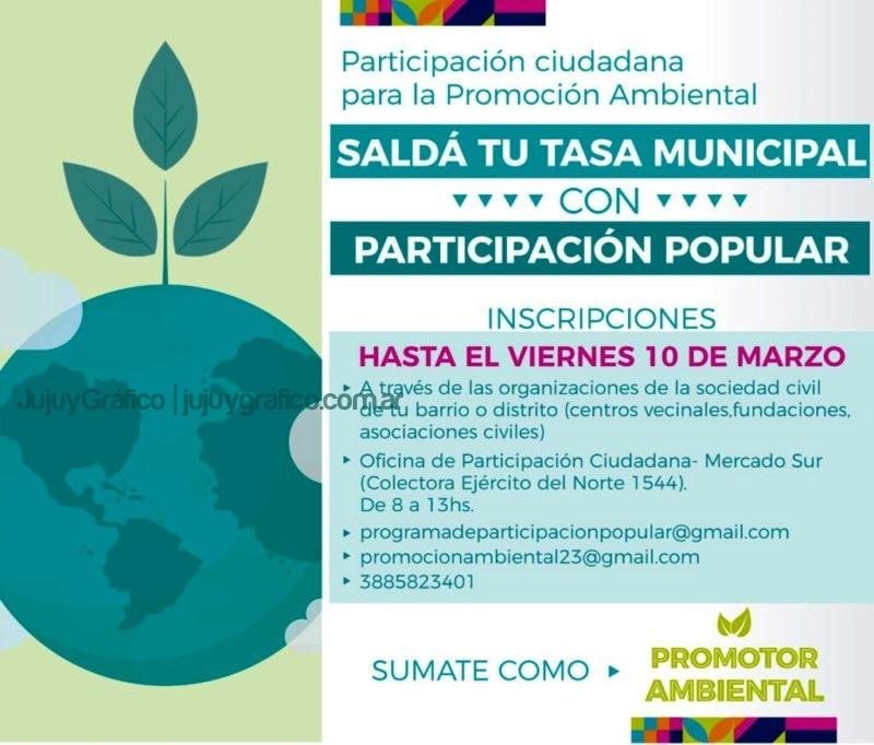 Extienden plazo para registrar a vecinos que quieran sumarse a Promotores Ambientales
