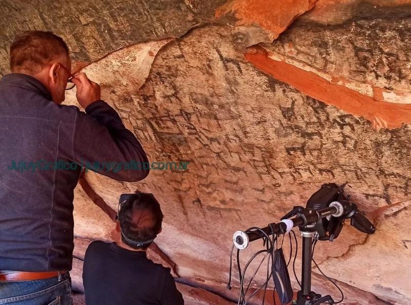 Estudio arqueometrico de las pinturas rupestres de Inca Cueva 1