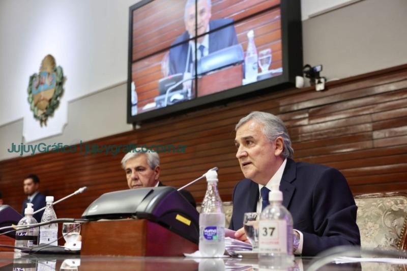 Gerardo Morales: "Tras casi 8 años de gobierno, Jujuy no es la misma de 2015 y no volverá a ser igual que antes" 2 Gerardo Morales Apertura de Sesiones Legislatura Jujuy 2023 02