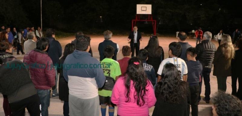 Nuevo polideportivo en barrio El Balcón de Alto Comedero 3