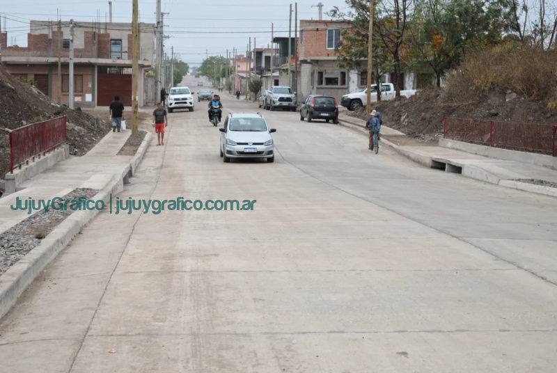 Gobierno de Jujuy culmina obras de pavimentación en el Barrio Tupac Amaru 3