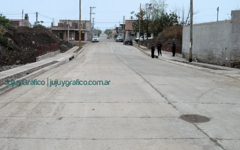Gobierno de Jujuy culmina obras de pavimentación en el Barrio Tupac Amaru 4