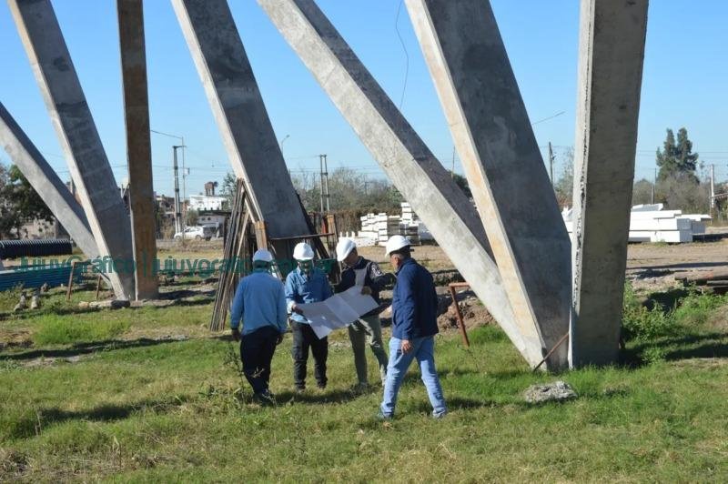 Avances en las obras de la Ciudad Deportiva en Alto Comedero 2