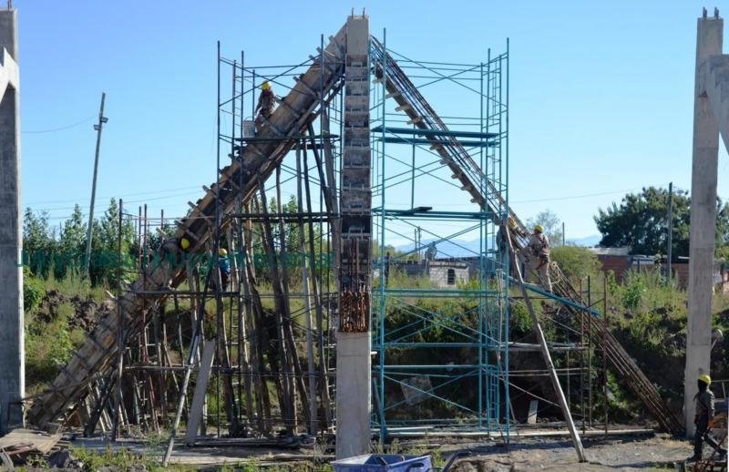 Avances en las obras de la Ciudad Deportiva en Alto Comedero 4