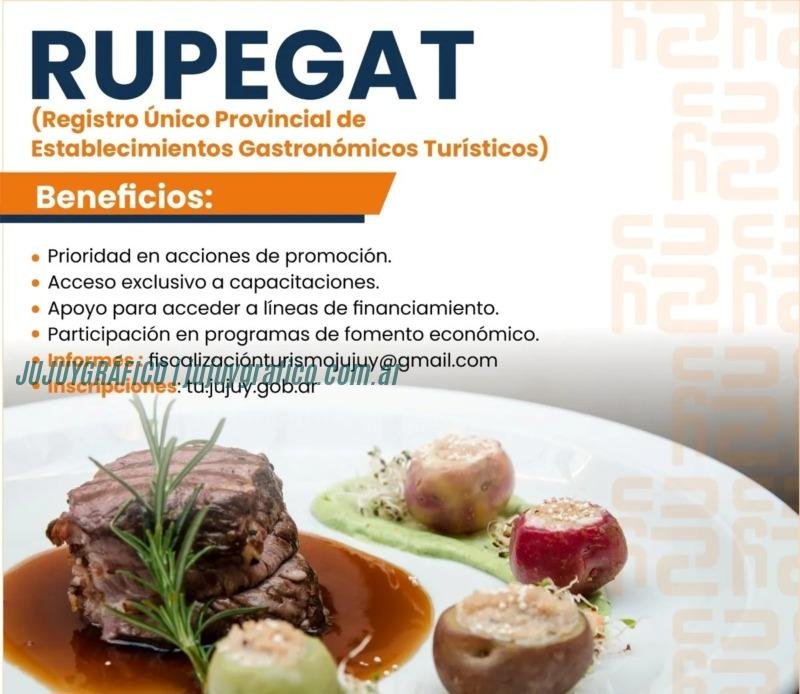 Jujuy lanzó el Registro Único Provincial de Establecimientos Gastronómicos Turísticos (RUPEGAT) 2 Jujuy lanzó el Registro Único Provincial de Establecimientos Gastronómicos Turísticos (RUPEGAT) 2