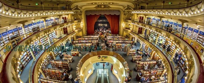 Booking.com pone el señalador sobre 5 librerías del mundo por el Día del Amante de los Libros 1 El Ateneo, Buenos Aires, Argentina Booking.com pone el señalador sobre 5 librerías del mundo por el Día del Amante de los Libros