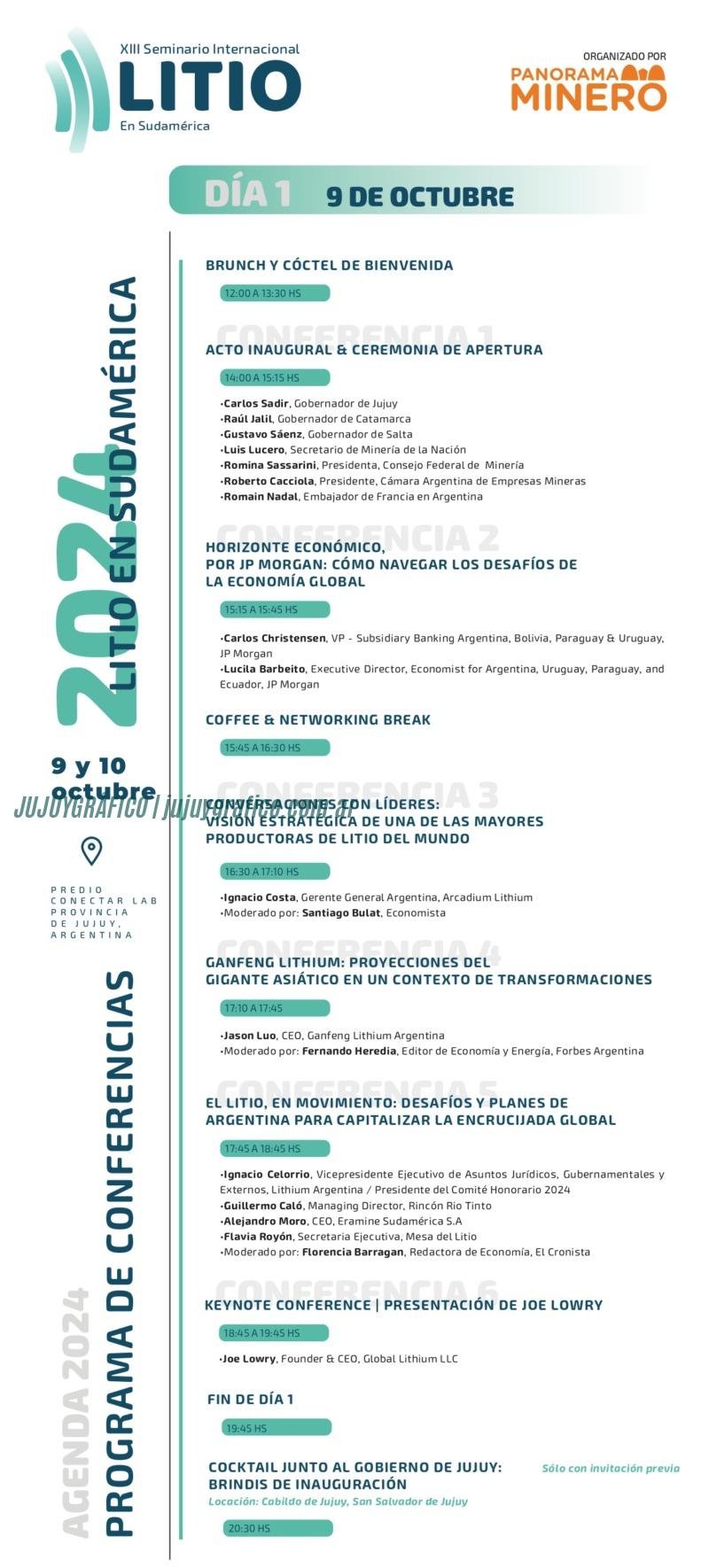 Seminario Internacional del Litio en Jujuy. Encuentro clave para el futuro de la Industria Minera 1