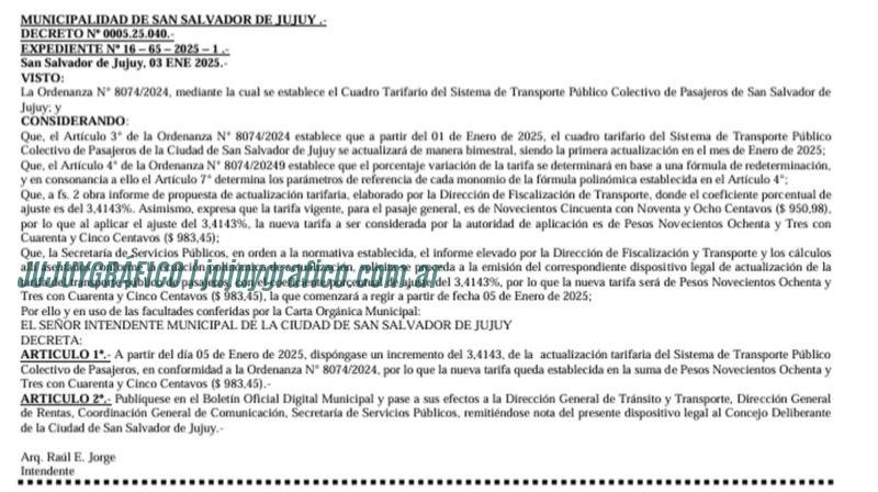 Incremento del boleto de colectivo a $983,45 y crisis en el Transporte Público