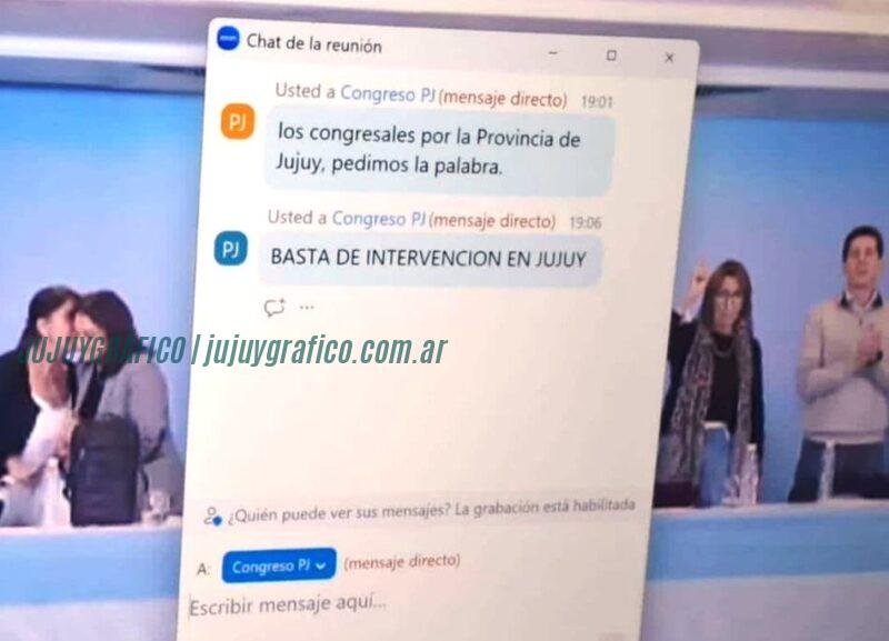Intervención del PJ en Jujuy: críticas y propuestas en el Congreso Nacional del partido 6 Intervención del PJ en Jujuy. críticas y propuestas en el Congreso Nacional del partido 3