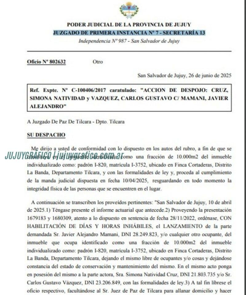 Desalojo en la comunidad Cueva del Inca, denuncian abusos policiales 1 Desalojo en la comunidad Cueva del Inca, denuncian abusos policiales 1