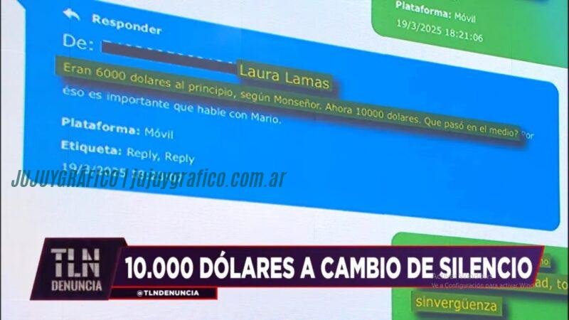 Con 10.000 dólares la jueza y obispo de Jujuy intentaron sobornar víctima de abuso sexual 4 Con 10.000 dólares la jueza y obispo de Jujuy intentaron sobornar víctima de abuso sexual 01