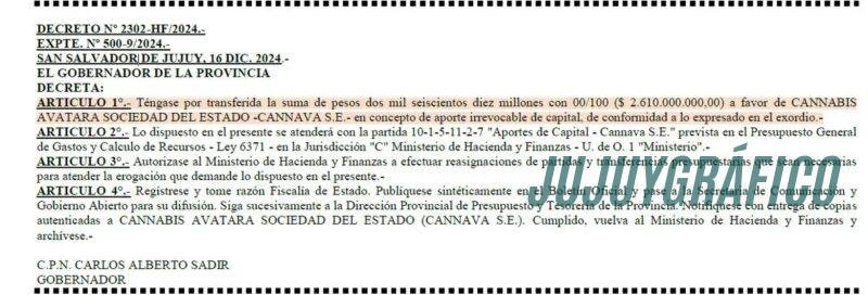 Cannava, La estatal de cannabis que vale millones a costa de los contribuyentes jujeños 08 Cannava, La estatal de cannabis que vale millones a costa de los contribuyentes jujeños 08
