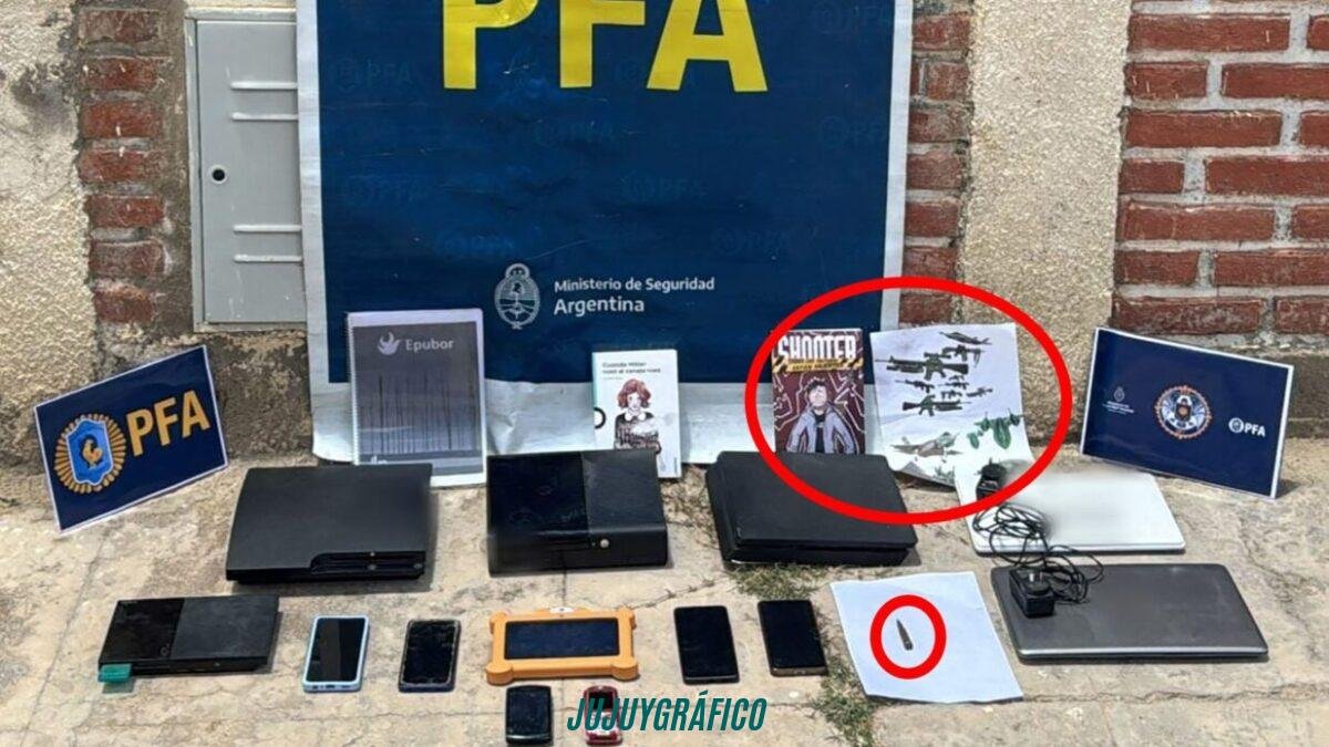 Frustraron masacre escolar en La Quiaca: FBI y PFA detienen a menor neonazi 1 Frustraron masacre escolar en La Quiaca, FBI y PFA detienen a menor neonazi 2