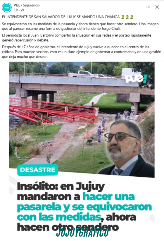 Pasarela del Xibi Xibi. Controversia entre supuesto error y diseño técnico inclusivo 1 Pasarela del Xibi Xibi. Controversia entre supuesto error y diseño técnico inclusivo 1