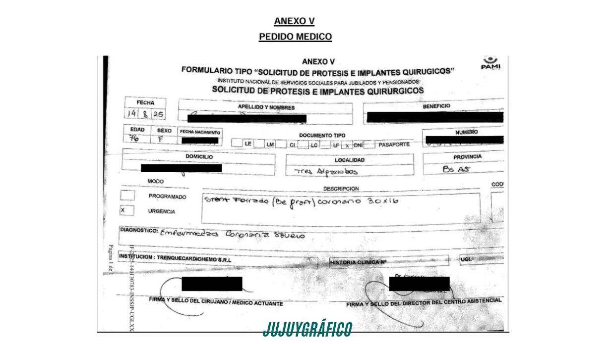 PAMI expone historias clínicas de jubilados en Jujuy y el Gobierno inyecta $580.000 millones 04