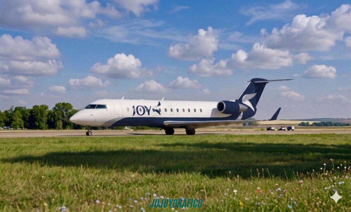JOY Airline Jujuy: Confirmado el debut oficial con 12 vuelos semanales y clave rol provincial en la conectividad 1 avión Bombardier CRJ-200 JOY Airline Jujuy en pista del Aeropuerto Gobernador Horacio Guzmán Joy lanza vuelos de cabotaje desde Jujuy a Buenos Aires y Córdoba en julio 6 JOY Airline Jujuy, Confirmado el debut con 12 vuelos semanales y clave rol provincial en la conectividad