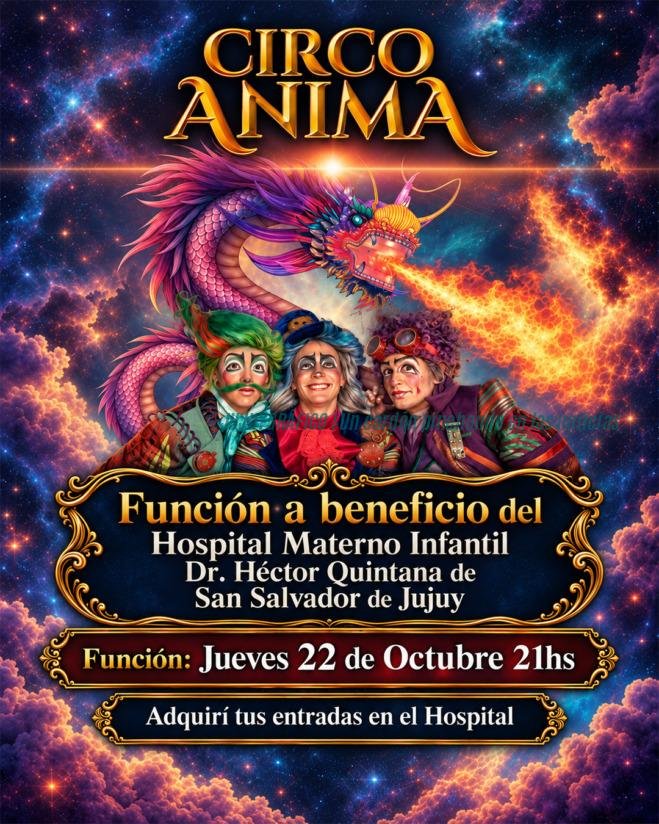 Circo Ánima en Jujuy función solidaria por el Hospital Materno Infantil clave el 22 de octubre 3